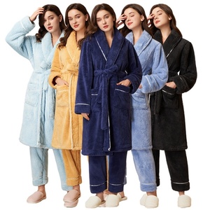 Nuovi Pantaloni <span class=keywords><strong>Pigiama</strong></span> Invernali e Autunnali Plus Size <span class=keywords><strong>in</strong></span> Morbido Cotone Felpato per Signore, Accappatoio con Motivo Personalizzato <span class=keywords><strong>in</strong></span> Tessuto Flanella - Product Image 1