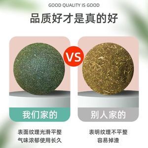 Giant Catnip Ball 10cm Diameter For Cats Fresh Breath Tooth Care - Product Image 2
