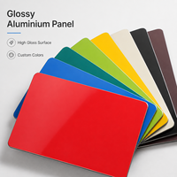 Panneaux composites en aluminium Alucobond 3mm 4mm 6mm ACP ACM, haute brillance, ignifuges, prix usine, pour enseignes de magasin