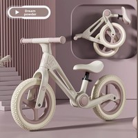 Vélo d'équilibre pour enfants, directement de l'usine, pour bébés de 3 à 6 ans, vélo pliable en nylon avec roues en PU