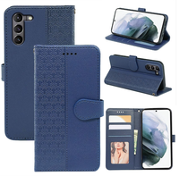 Étui portefeuille en cuir 3D Cube pour Samsung Galaxy S26 Plus S25 Edge S24 Ultra S23 FE S22 S21 S20 S10 S10E S9 S8 Flip Stand Cover