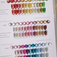 Kit de Gel UV Professionnel pour Ongles Effet Œil de Chat Galaxie, 36 Couleurs, Pierre de Cristal, Imperméable, Sans Résidu, Logo Personnalisé