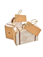 Boîte cadeau pliable en vente chaude, papier d'art de 1 mm, design estampé pour les voyages, les bonbons, les fêtes, les mariages, les bagages, les valises pour le rangement et l'affichage
