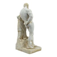 Statue d'Hercule en résine personnalisée OEM, sculpture en polyrésine de l'Heracles Farnese, mythologie grecque et romaine, copie de sculpture de musée pour la décoration intérieure