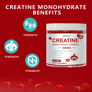 Gomitas de Monohidrato de Creatina al por Mayor, Mezcla de Fórmula Personalizada y Sabor a Fresa, Fabricación OEM de Marca Privada - Product Image 4