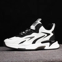 Chaussures de course et de tennis en mesh avec logo personnalisé, respirantes, de bonne qualité, chaussures de marche épaisses pour hommes