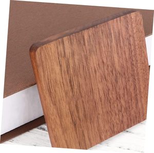 Juego de 50 Posavasos de Madera Natural - Posavasos Rústicos de Madera de Nogal Negro Premium para Grabado Láser - Product Image 2