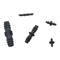Connecteurs droits en plastique pour micro-irrigation 1/8, 1/4, 1/2 pouce, raccords rapides pour tuyau d'arrosage, joint de réparation en plastique inversé pour tuyau de jardin