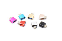 Adaptateur USB 2.0 Type-C OTG Convertisseur USB C mâle vers USB femelle en alliage d'aluminium pour connecteur d'ordinateur portable Macbook Xiaomi Samsung