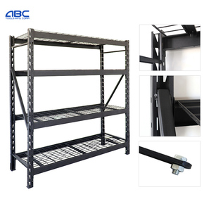 Abctools lưu trữ dọc kệ hiện đại Boutique bán buôn loại khay siêu thị màu đen lưu trữ giá nặng trọng lượng - Product Image 5