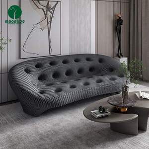 Moontree Ensemble de canapés en tissu grain de velours de luxe moderne Mobilier de maison nordique classique <span class=keywords><strong>Canapé</strong></span> modulaire simple pour hôtel <span class=keywords><strong>club</strong></span> - Product Image 1