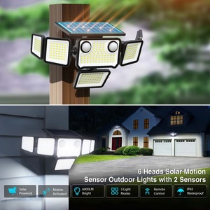 Outdoor IP65 Waterproof Security <strong>Lights</strong> with Dual Motion Sensors Remote Control <strong>Solar</strong> Powered Flood <strong>Light</strong> for Yard Patio <strong>Garden</strong> - Product Image 3