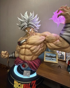 Statue buste demi-corps en résine polystone lumineuse de <span class=keywords><strong>Broly</strong></span> Super Saiyan grandeur nature <span class=keywords><strong>Dragon</strong></span> <span class=keywords><strong>Ball</strong></span> <span class=keywords><strong>Z</strong></span> avec boule d'énergie, objet de collection décoratif - Product Image 2