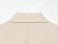Blazer court décontracté pour femme, couleur beige, col cranté, bouton unique, bordure en dentelle, manches courtes, tendance