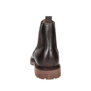 Bottines basses pour homme Exton 689 en cuir marron style Chelsea pour un usage décontracté - Product Image 4