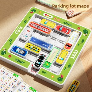 Jouet de puzzle en plastique pour enfants : Voiture de course à déplacer pour la maternelle – Jeu d'évasion stimulant la réflexion et la résolution des problèmes - Product Image 1