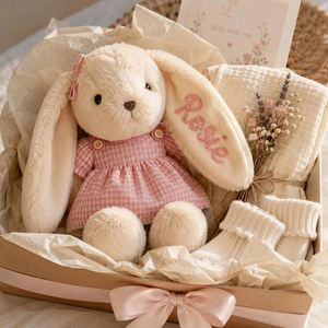Conejo de Peluche Personalizado, Adorable Peluche Suave para Dormir y Abrazar, Almohada Kawaii con Vestido de Pijama, Tejido a Mano, Regalo de Pascua - Product Image 1