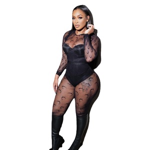 Abbigliamento da donna con scava Sexy Lingerie in rete trasparente Full Moon <span class=keywords><strong>Body</strong></span> 2025 Sexy <span class=keywords><strong>schiena</strong></span> nuda calza Sexy Plus Size - Product Image 1
