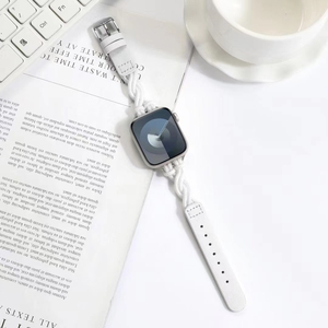 <span class=keywords><strong>Bracelet</strong></span> de remplacement en <span class=keywords><strong>cuir</strong></span> véritable de haute qualité pour <span class=keywords><strong>Apple</strong></span> <span class=keywords><strong>Watch</strong></span> Band 8/7/6/5/4/3/2 - Product Image 4