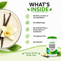 OEM Marque Privée Protéine Végétale en Poudre Vanille Sans Lait Sans Soja Sans Sucre Ajouté Nutrition Sportive
