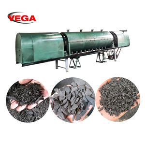 Four rotatif à charbon de bois de biomasse en cosses de noix de coco fonctionnant en continu 24 heures four de carbonisation de poudre de biochar - Product Image 4