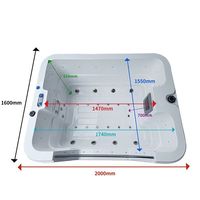 Baignoire personnalisée de haute qualité baignoire spa pour bébé piscine baignoire de massage pour enfants en acrylique