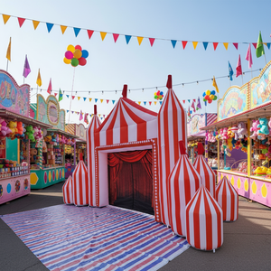 Arche de <span class=keywords><strong>cirque</strong></span> gonflable, entrée de carnaval, jouets gonflables, <span class=keywords><strong>fond</strong></span> de <span class=keywords><strong>cirque</strong></span> gonflable pour décorations de fête - Product Image 2