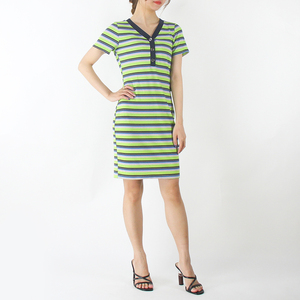 Yindian Simple manga corta con cuello en V con botones sexy <span class=keywords><strong>fiesta</strong></span> elegante <span class=keywords><strong>vestidos</strong></span> de las mujeres - Product Image 4