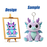 Boneka Naga Terbang Kartun Mint Ramah Anak Grosir, Boneka Plush Isi Kapas Super Lembut Berlogo Leehom, Bersertifikat CE