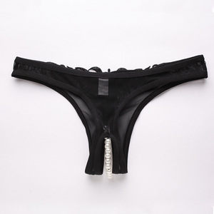 Culottes transparentes sexy pour femmes, culottes à perles massantes, culottes ouvertes pour femmes, <span class=keywords><strong>string</strong></span> <span class=keywords><strong>ouvert</strong></span> pour femmes - Product Image 3