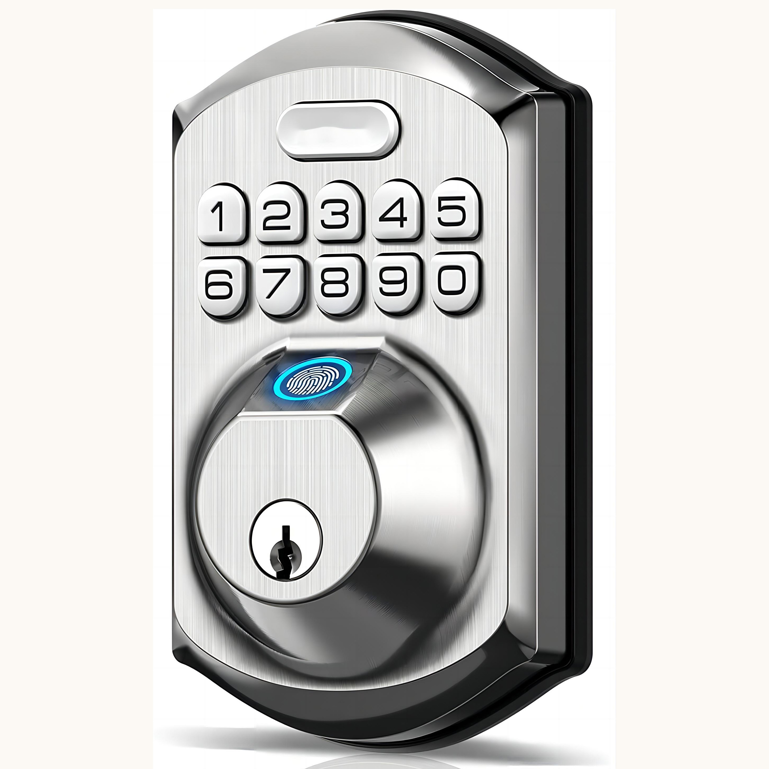 Fingerprint Door Lock Keyless Entry with Keypad Electronic Deadbolt Keyed Entry Front Door Lock Combination Door Lock