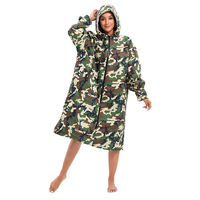 Robe de change à manches longues camouflage personnalisée, imperméable et plus chaude avec doublure en polaire