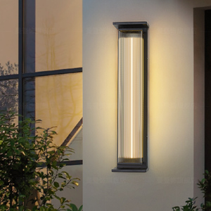 Applique murale extérieure LED en alliage d'aluminium, blanc chaud 3500K, angle de faisceau 20 degrés, étanche, pour jardin, intensité variable, garantie 10 ans - Product Image 2