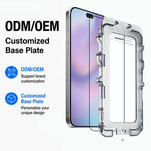 OEM ODM Custom Auto Alignment <b>Screen</b> <b>Protector</b> for iPhone 14-18 2.5D HD Clear <b>Privacy</b> Tempered Glass Dust Free Easy Installation - Product Image 1