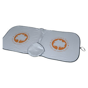 รับผลิตผ้าบังแดดรถยนต์แบบขายส่ง พิมพ์โลโก้ ผ้าบังแดดกระจกหน้ารถยนต์ ป้องกันความร้อน ผ้าคลุมบังแดดรถยนต์ - Product Image 1