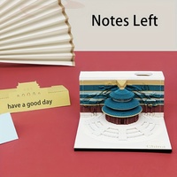 Bloc-notes 3D personnalisé, papier à lettres personnalisé, artisanat, cadeaux d'affaires et promotionnels, bâtiment du Temple du Ciel, bloc-notes 3D