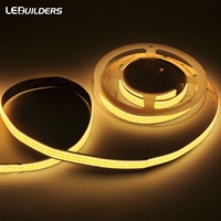 Bande LED COB en cuivre 15 mm, DC24V, USB, flexible, découpable, rouleau de 5 m, contrôle vocal, IP20, CRI90, 3000K/6500K pour l'éclairage
