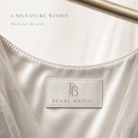 Étiquettes personnalisées pour vêtements décontractés – Étiquettes textiles avec typographie épurée à coudre pour l'image de marque des vêtements et l'emballage