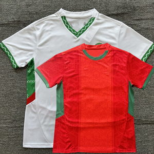 قمصان كرة قدم مغربية بالجملة للبالغين عالية الجودة ورخيصة الثمن، قمصان كرة قدم تايلاندية كلاسيكية للمنزل قابلة للتخصيص وعتيقة الطراز - Product Image 2