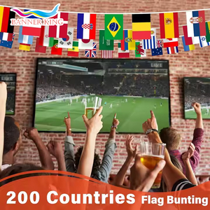 Tùy chỉnh lễ kỷ niệm lễ hội trang trí chuỗi cờ giá thấp Polyester pennants Bunting cờ - Product Image 6