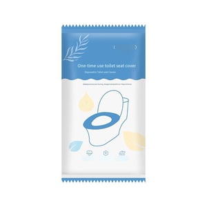 Housses de siège de toilette jetables Non-Woven Waterproof Portable for Travel Home Use Hygiene Paper Pad - Product Image 1