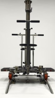 Glissière de piste de chariot quadruple habitée QFYS avec construction en aluminium Capacité de charge de 400kg Support de caméra universel flexible portable