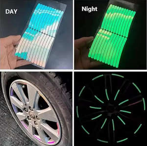 20 Piezas <span class=keywords><strong>de</strong></span> Calcomanías Luminosas <span class=keywords><strong>para</strong></span> Ruedas <span class=keywords><strong>de</strong></span> Coche, Motocicleta y <span class=keywords><strong>Bicicleta</strong></span>, con Diseño <span class=keywords><strong>de</strong></span> Rayas Luminosas - Product Image 3
