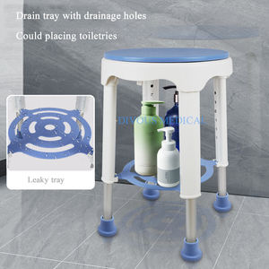 360 ° סיבוב אמבטיה עגול מקלחת שרפרף עם המושב נייד מעלית מעלית כיסא אמבט מסתובב - Product Image 2