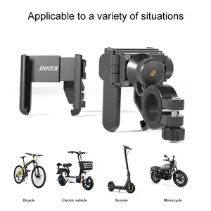 ODIER Universal Gps Stand Mount Claw Handlebar Motorcycle Mobile Phone Holder For Scooter Mirror Quad Lock Bracket Bike Holder