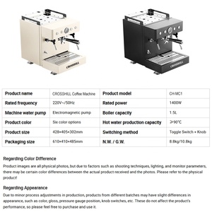 उच्च गुणवत्ता वाले शक्तिशाली भाप समारोह जापानी कार आरवी होटल घरेलू इलेक्ट्रिक एस्प्रेसो मशीन के लिए तापमान नियंत्रण - Product Image 3