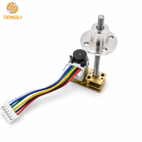 Motorreductor de CC con escobillas GM1024-N20 de 12 mm, caja de engranajes metálica con engranajes rectos, codificador magnético 3/7/12PPR, eje roscado para aplicaciones en ventiladores y embarcaciones