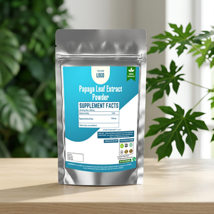 Extrait de feuille de papaye biologique cultivé en sauvage, sans transformation directe par un fabricant indien, en poudre, complément alimentaire à base de plantes, qualité alimentaire - Product Image 4