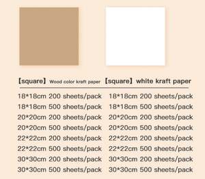 12X12 INCH PE Coated <b>Paper</b> <b>Food</b> <b>Wrapping</b> <b>Paper</b> Used for Sandwich Hamburger Fried Chicken - Product Image 6