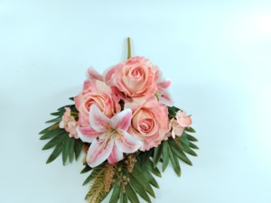Ramo de Rosas Artificiales Hechas a Mano de Alta Calidad, Rosas de Seda de Larga Duración para Navidad, <span class=keywords><strong>Festival</strong></span> de Primavera y Bodas - Product Image 2